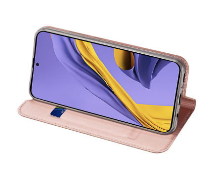 Husa Poliuretan DUX DUCIS SKIN PRO pentru Samsung Galaxy A41, Roz Aurie, Blister 