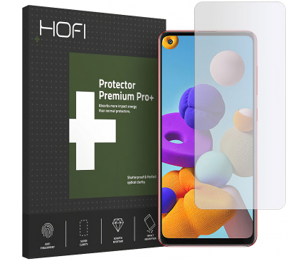 Folie Protectie Ecran HOFI pentru Samsung Galaxy A21s, Plastic, 0.2mm, 7H, Blister 