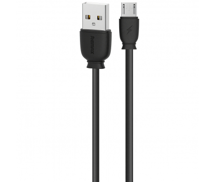 Cablu Date si Incarcare USB la MicroUSB Remax Suji RC-134m, 1 m, Negru