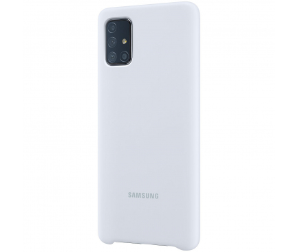 Husa TPU Samsung Galaxy A71 A715, Argintie EF-PA715TSEGEU