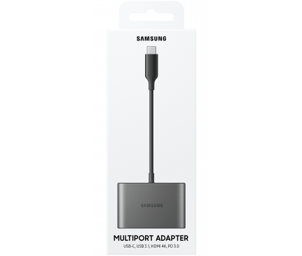 Adaptor Audio si Video USB-C - USB-C / HDMI / USB-A Samsung, Gri EE-P3200BJEGWW