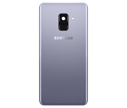Capac Baterie - Geam Camera Spate - Senzor Amprenta Samsung Galaxy A8 (2018) A530, Mov, Swap 