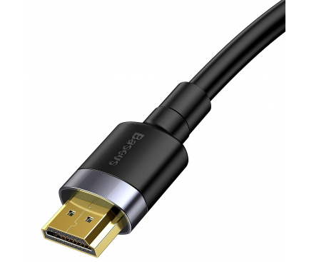 Cablu Audio si Video HDMI la HDMI Baseus Cafule 4K, 60Hz, 3D, 18Gbps, 1 m, Negru, Blister CADKLF-E01 