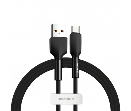 Cablu Date si Incarcare USB la USB Type-C Baseus Durable 2A, 480 Mbps, 2 m, Negru CATGJ-A01