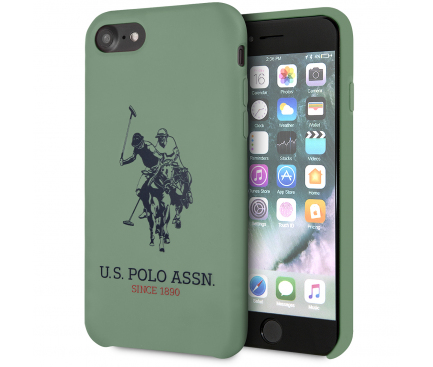 Husa pentru Apple iPhone SE (2022) / SE (2020) / 8, U.S. Polo, Big Horse, Verde USHCI8SLHRGN