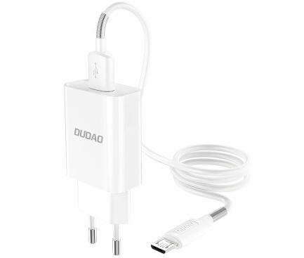Incarcator Retea cu cablu MicroUSB Dudao A3EU, QC3, 1 X USB, Alb