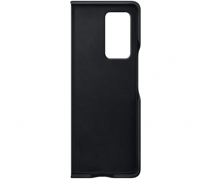 Husa Piele Samsung Galaxy Fold 2 F916, Leather Cover, Neagra EF-VF916LBEGEU