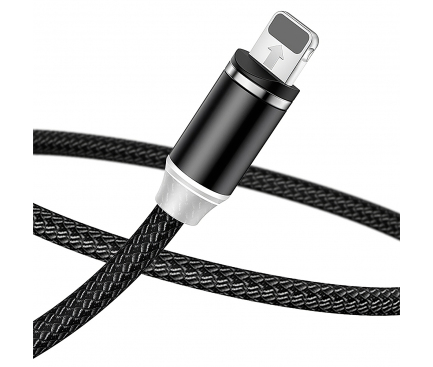 Cablu Incarcare USB - Lightning / USB Type-C / MicroUSB Usams Magnetic U-Sure US-SJ438, 1 m, Negru