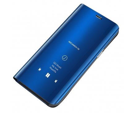 Husa Plastic OEM Clear View pentru Samsung Galaxy A31, Albastra