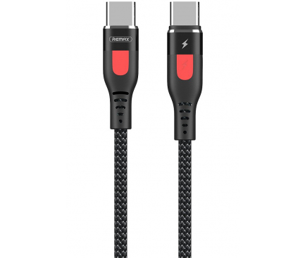 Cablu Date si Incarcare USB Type-C la USB Type-C Remax Super PD, RC-151cc, 1 m, Negru