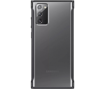 Husa Samsung Galaxy Note 20 N980 / Samsung Galaxy Note 20 5G N981, Clear Protective, Neagra EF-GN980CBEGEU