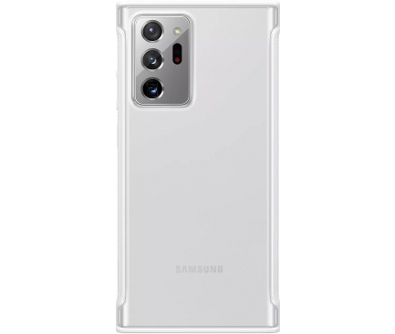 Husa Samsung pentru Samsung Galaxy Note 20 Ultra N985 / Samsung Galaxy Note 20 Ultra 5G N986, Clear Protective, Alba EF-GN985CWEGEU