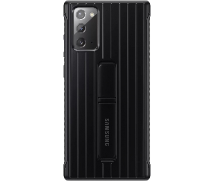 Husa Samsung Galaxy Note 20 N980 / Samsung Galaxy Note 20 5G N981, Protective Standing Cover, Neagra EF-RN980CBEGEU