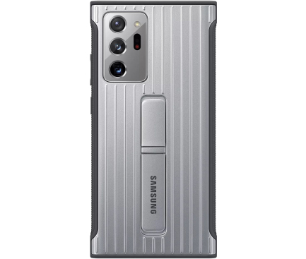 Husa Samsung Galaxy Note 20 Ultra N985 / Samsung Galaxy Note 20 Ultra 5G N986, Protective Standing Cover, Argintie EF-RN985CSEGEU