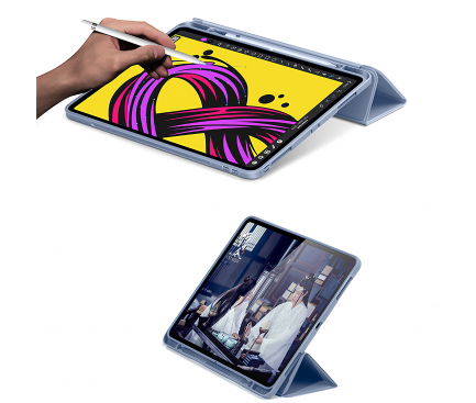 Husa Tableta Piele Usams US-BH588 pentru Apple iPad Pro 11 (2018) / Apple iPad Pro 11 (2020), Mov, Blister 