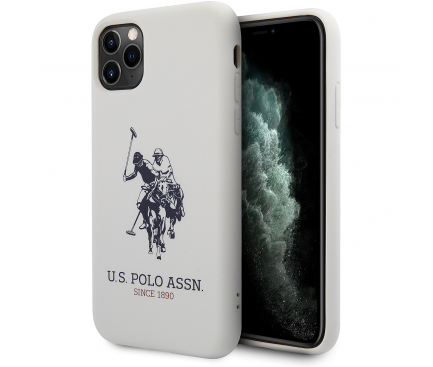 Husa pentru Apple iPhone 11 Pro, U.S. Polo, Big Horse, Alba USHCN58SLHRWH