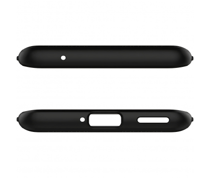 Husa TPU Spigen Liquid Air pentru OnePlus 8, Neagra, Blister ACS00827 