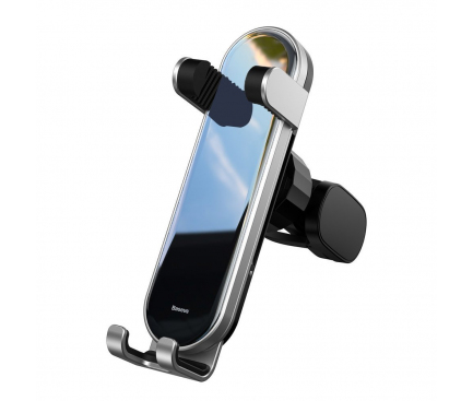 Suport Auto Universal Baseus pentru Telefon, Penguin Gravity, Argintiu SUYL-QE0S