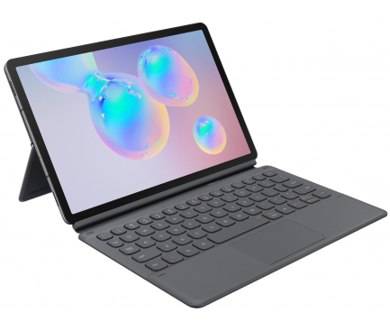 Husa Tableta Samsung Galaxy Tab S6, Bookcover Keyboard, Gri, Resigilat EF-DT860UJEGWW 
