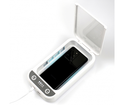 Sterilizator UV MyScreen Protector, UV-C, Incarcare USB, Functie Odorizant, Alb