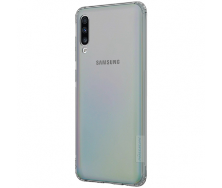 Husa TPU Nillkin Nature pentru Samsung Galaxy A70 A705, Gri, Blister 