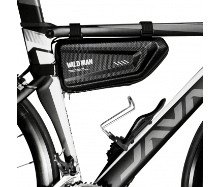 Geanta Plastic impermeabila SAKWA WILDMAN E4 pentru Bicicleta, HARDPOUCH, Neagra
