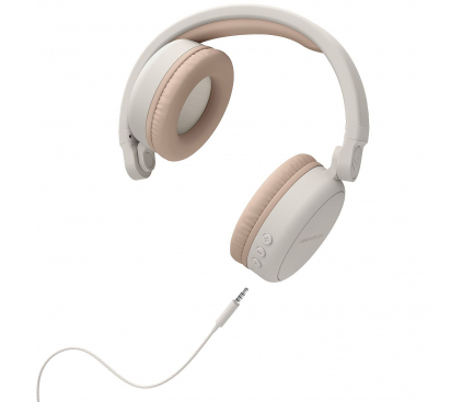Handsfree Casti Bluetooth Energy Sistem Headphones 2, On-Ear, SinglePoint, Bej, Blister ENS445622 