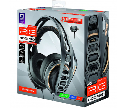 Casti Gaming Over-Ear Plantronics RIG 400 Pro HC, 3.5 mm, Negre 211357-01