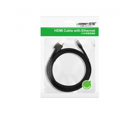 Cablu Audio si Video MicroHDMI la HDMI UGREEN HD127, 1.5 m, Negru
