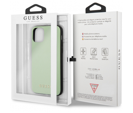 Husa Piele - TPU Guess pentru Apple iPhone 11 Pro Max, Verde, Blister GUHCN65PUMGR 