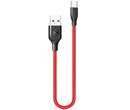 Cablu Date si Incarcare USB la USB Type-C McDodo Warrior CA-5172, 2.4A, 1 m, Rosu
