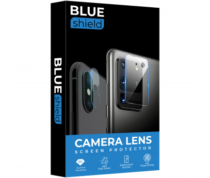 Folie Protectie Camera spate BLUE Shield pentru Apple iPhone XS Max, Plastic