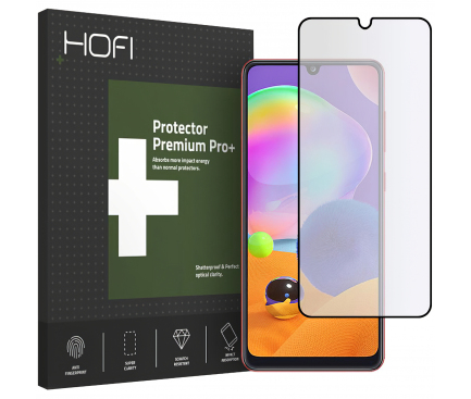 Folie Protectie Ecran HOFI Samsung Galaxy A31, Plastic, Full Face, Ultraflex, PRO+, Neagra, Blister