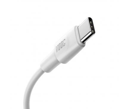 Cablu Date si Incarcare USB la USB Type-C Baseus, 5 A, 1 m, Alb CATSW-F02