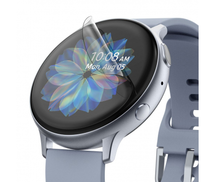 Folie Protectie Ecran Ringke pentru Samsung Galaxy Watch Active / Samsung Galaxy Watch Active2 44mm, Plastic