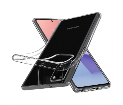 Husa TPU Spigen Liquid Crystal pentru Samsung Galaxy Note 20 N980 / Samsung Galaxy Note 20 5G N981, Transparenta ACS01415