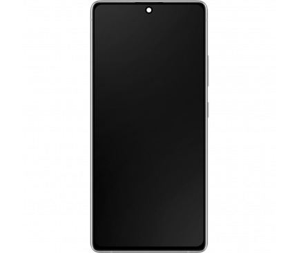 Display cu Touchscreen Samsung Galaxy S10 Lite G770, cu Rama, Argintiu, Service Pack GH82-21672B