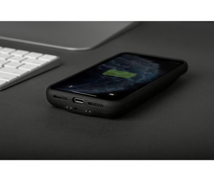 Baterie Externa Tip Husa Wireless UNIQ Boost Air pentru Apple iPhone 11 Pro, 3500mAh, 5W, Neagra