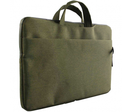 Geanta Textil pentru laptop max 15 inci UNIQ Cavalier, 2in1, Verde