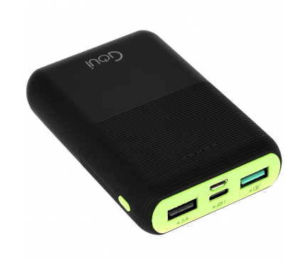 Baterie Externa Powerbank Goui Prime 10, 10000 mA, Power Delivery + Quick Charge 3, 2 x USB - USB Type-C, Neagra