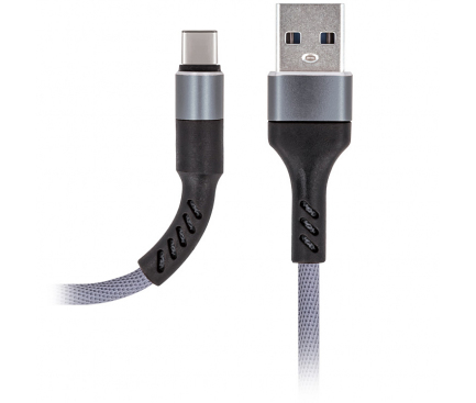 Cablu Date si Incarcare USB la USB Type-C MaXlife MXUC-01, 1 m, Gri