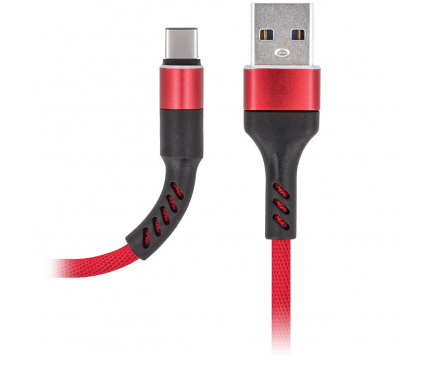 Cablu Date si Incarcare USB la USB Type-C MaXlife MXUC-01, 1 m, Rosu
