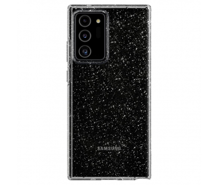 Husa TPU Spigen Liquid Crystal Glitter pentru Samsung Galaxy Note 20 Ultra N985 / Samsung Galaxy Note 20 Ultra 5G N986, Transparenta ACS01390
