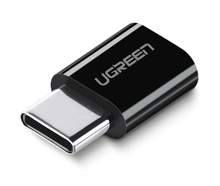 Adaptor conversie MicroUSB la USB Type-C UGREEN, Negru