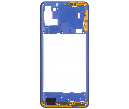 Carcasa Mijloc Samsung Galaxy A21s A217, Albastra