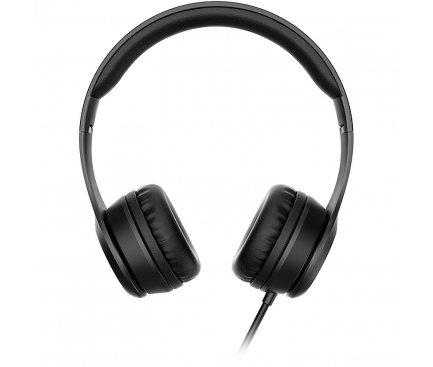Casti On-Ear Hoco W21 Graceful, Cu microfon, 3.5 mm, Negru