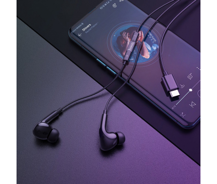 Handsfree Casti In-Ear HOCO M1 Pro Acoustic, Cu microfon, USB Type-C, Negru