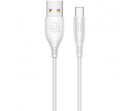 Cablu Date si Incarcare USB la USB Type-C Usams U18, 2A, 1 m, Alb SJ267USB02