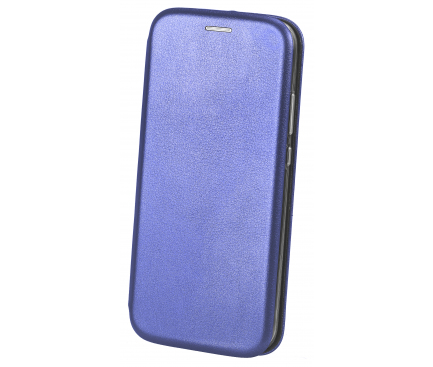 Husa Piele OEM Elegance pentru Samsung Galaxy A21s, Bleumarin