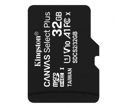 Card Memorie MicroSDHC Kingston Canvas Select Plus, 32Gb, Clasa 10 / UHS-1 U1 SDCS2/32GBSP